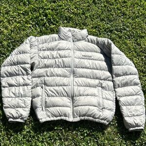 Marmot Light Gray Quilted Jacket